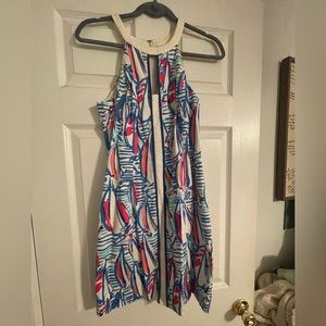 Lilly Pulitzer boat pattern midi dress